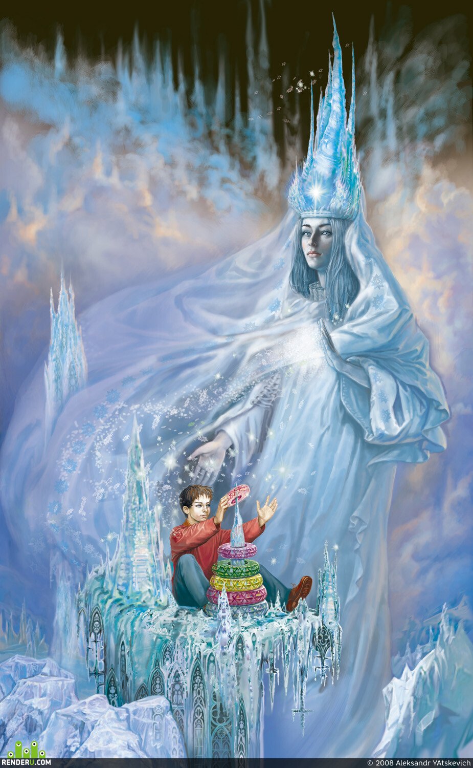 Снежная королева иллюстрация к сказке рисунок - 67 фото