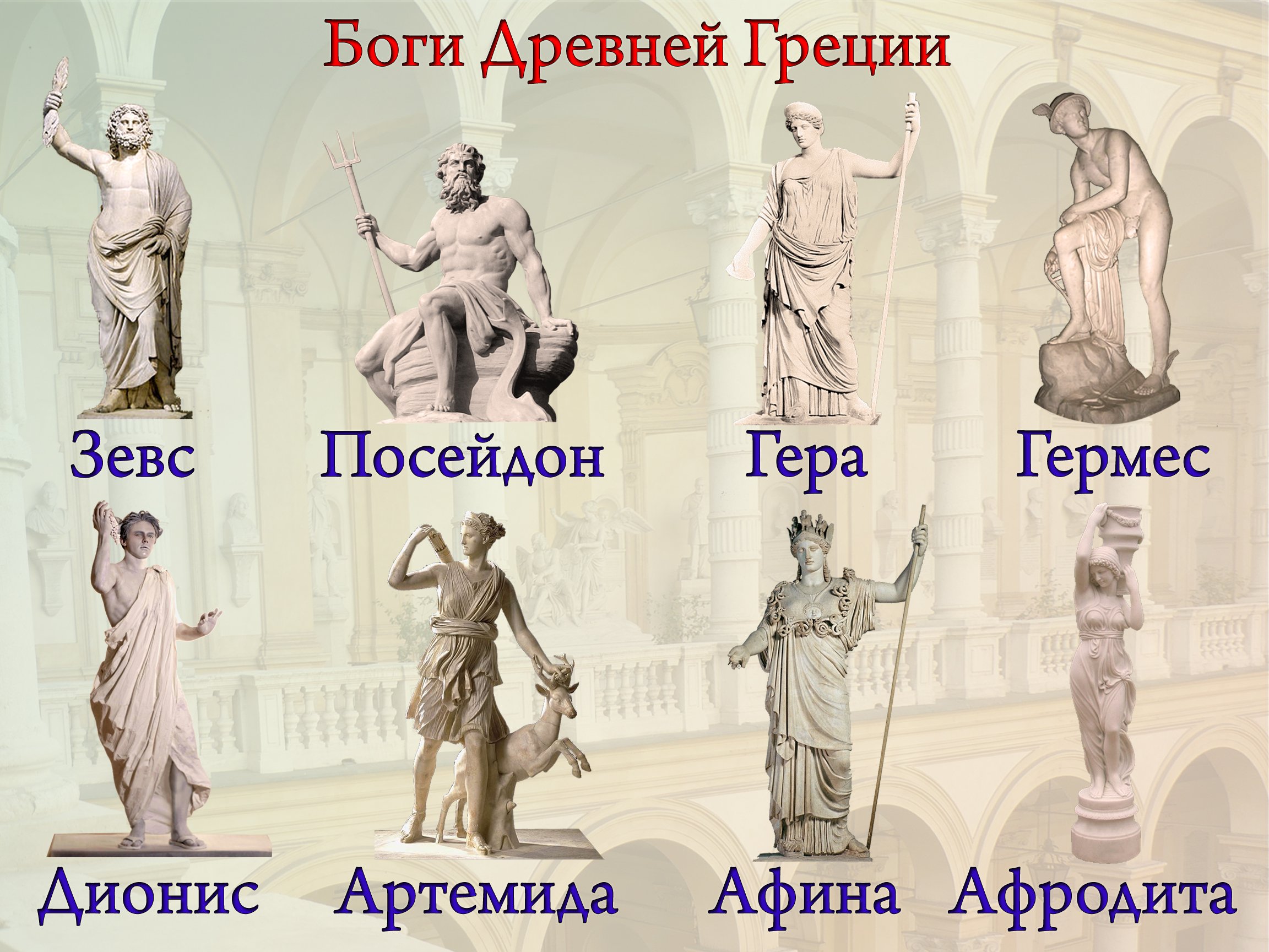 Богини греции имена - фото.