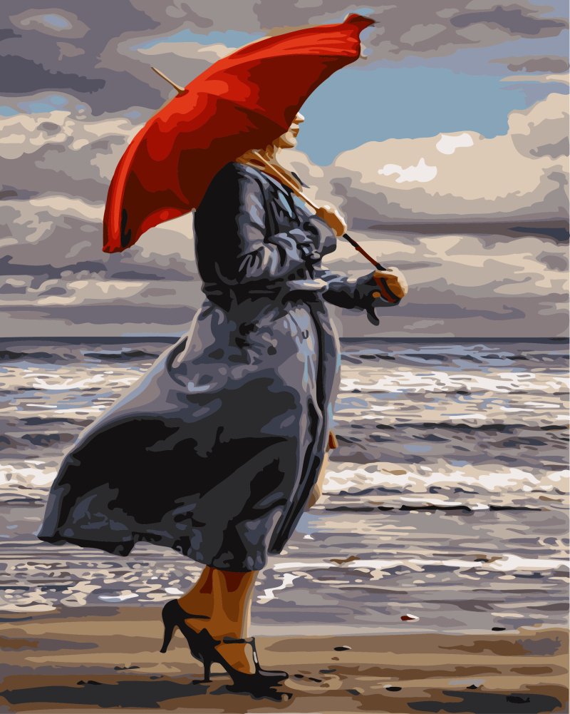 Umbrella paul wallen. Девушка с красным зонтом картина. Картина по номерам зонт. Картины по номерам красный зонт. Картины по номерам женщина зонт.