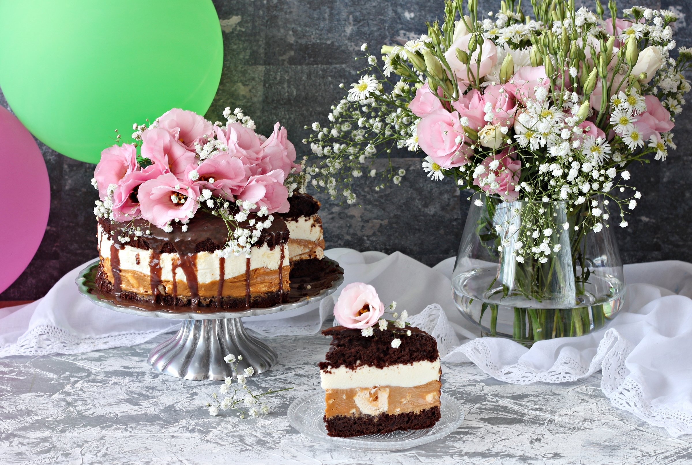 Купить Открытки Открытка «С днем рождения» торт в Красноярске, заказ онлайн