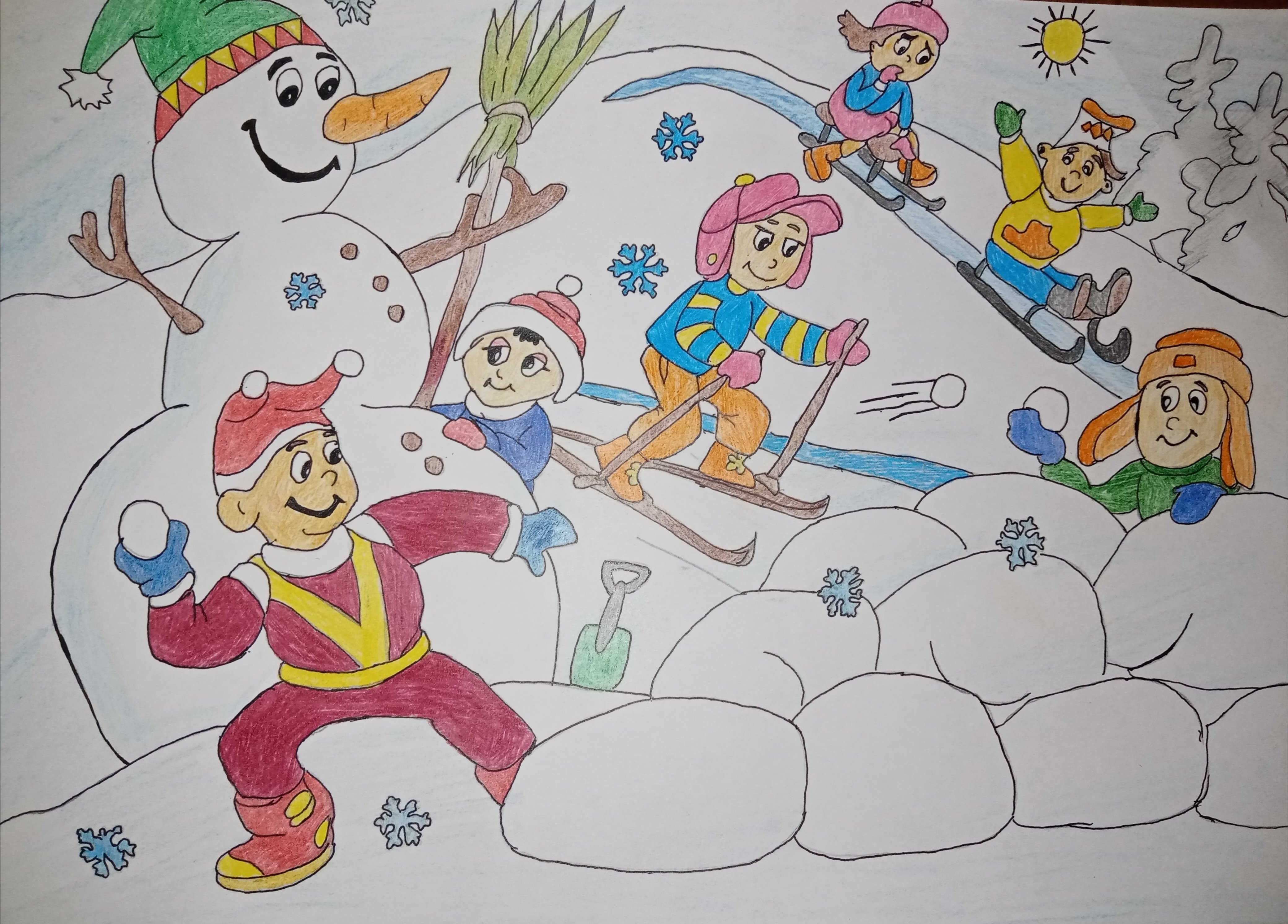 Рисунок зимних игр. Рисунок на тему зимние забавы. Рисование зимние забавы. Зимние забавы рисунок для детей. Рисование зимние развлечения.