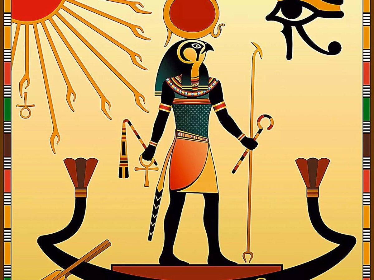 Нарисовать бога египта