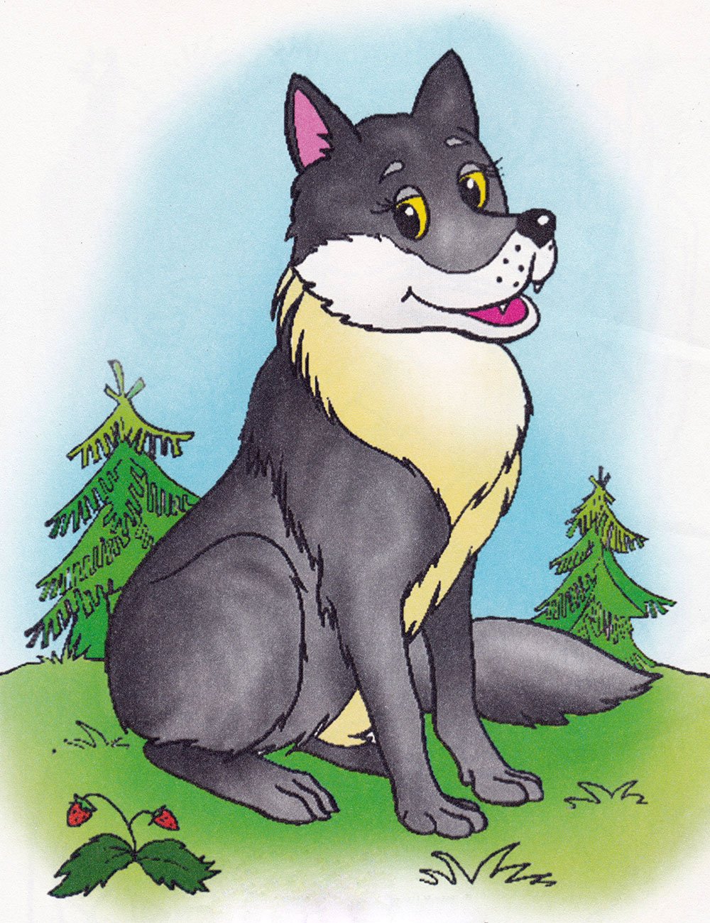 Раскраски Волк для детей 3 4 лет (38 шт.) - скачать или распечатать бесплатно #