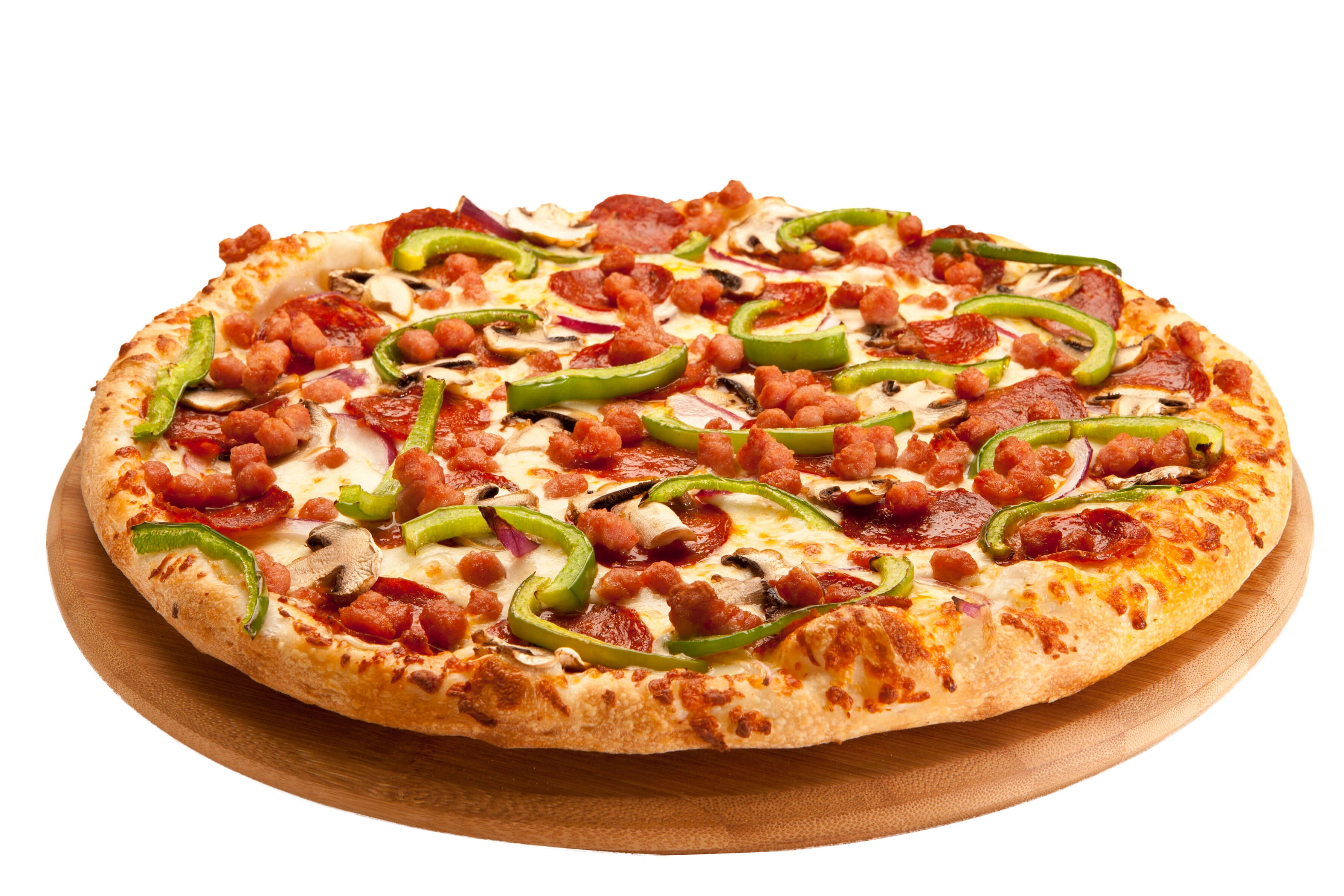 фото пиццы пепперони на белом фоне фото 111