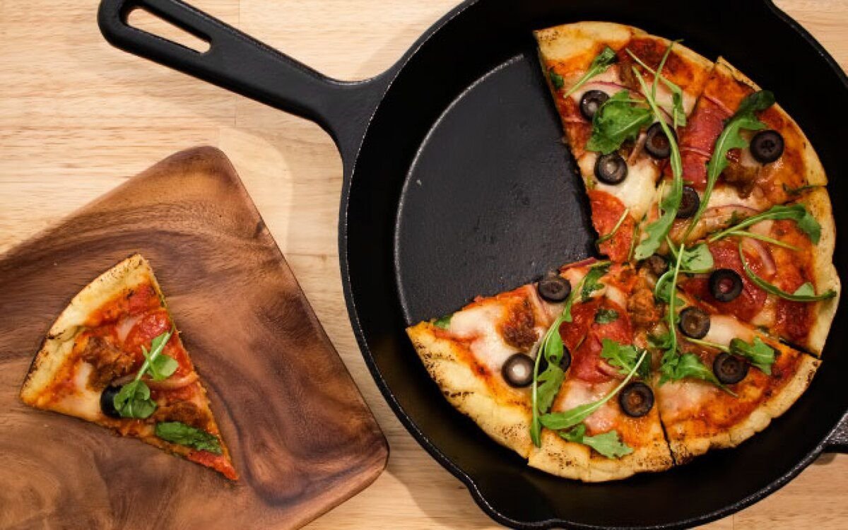 рецепты пиццы на сковороде простые и вкусные фото 71
