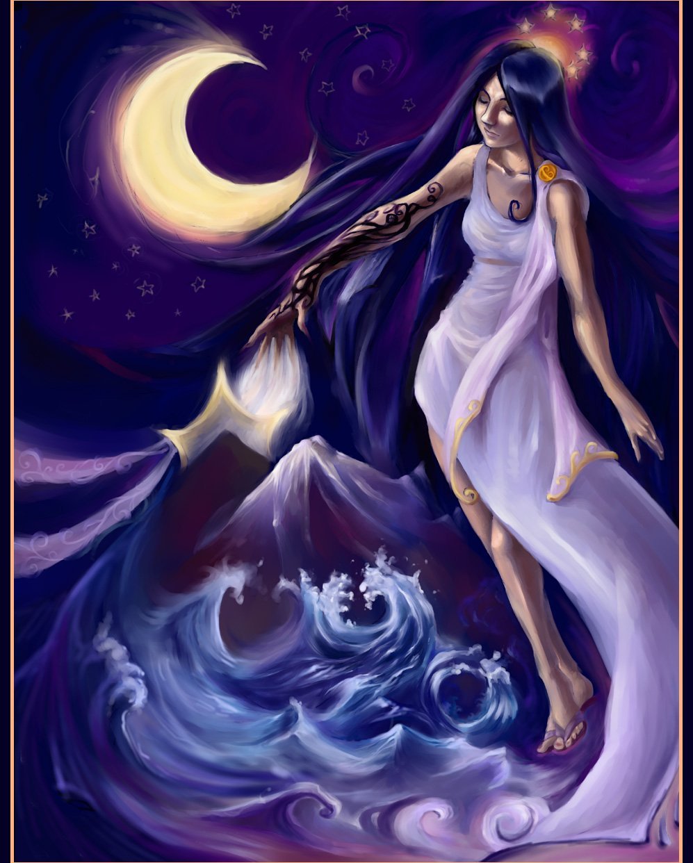 Песня богини луны. Цукиёми Бог Луны. Лурим богиня Луны.