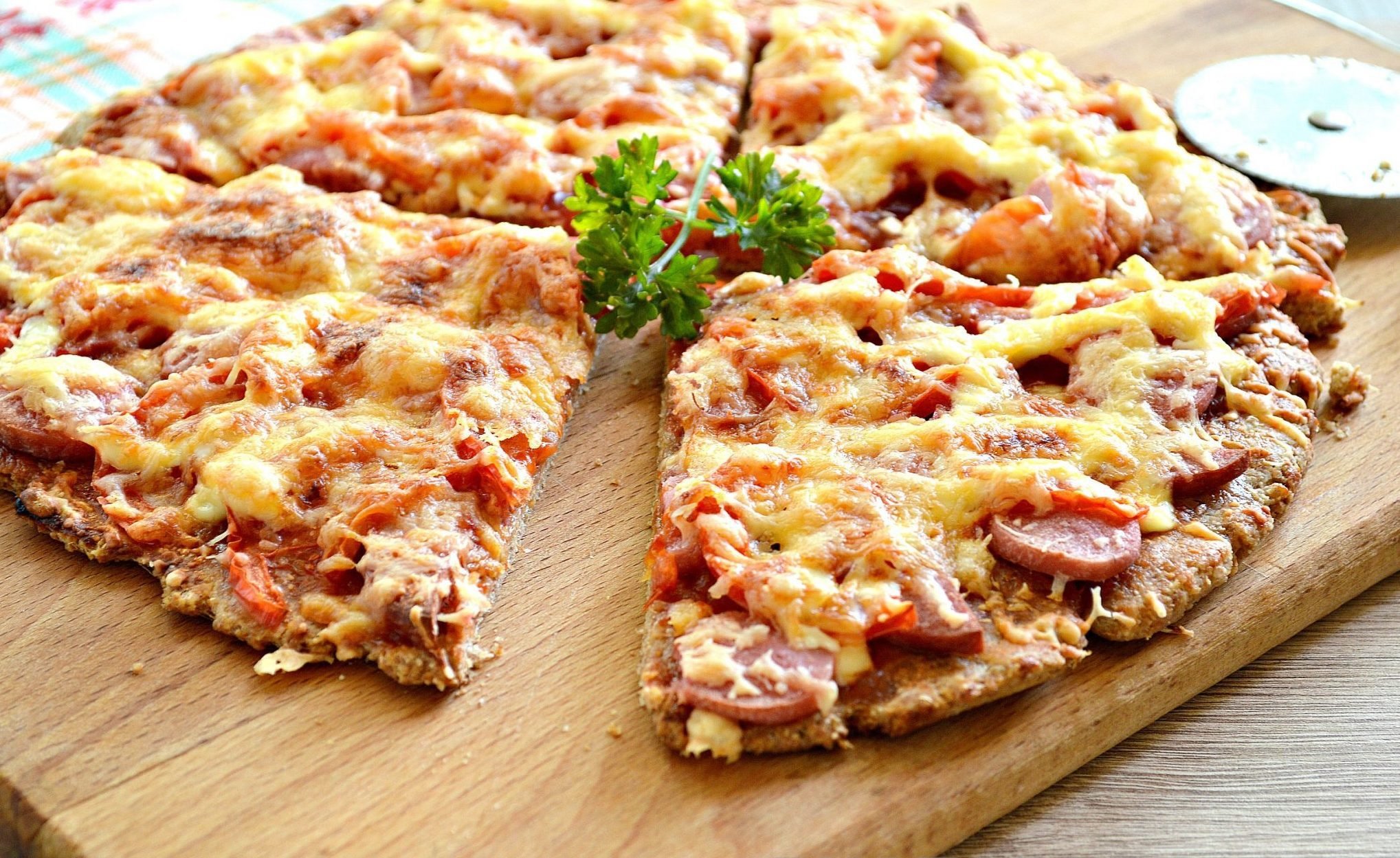 что нужно для пиццы в домашних условиях в духовке ингредиенты с колбасой фото 9
