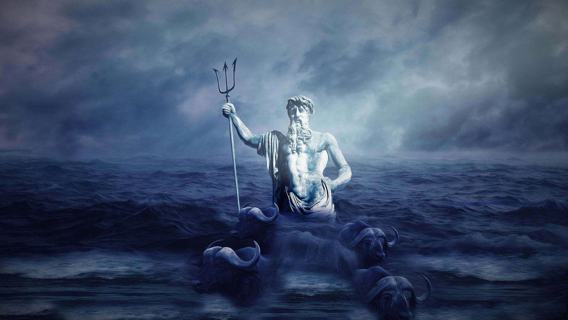 Боги воды в мифологии. Посейдон и Нептун. Нептун Бог. Нептун Бог Посейдон. Посейдон Бог древней Греции.