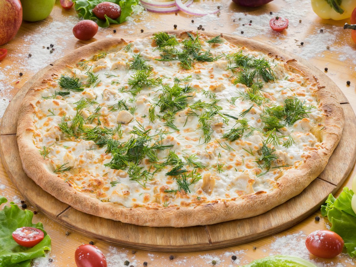 пицца грибная с белым соусом рецепт фото 65