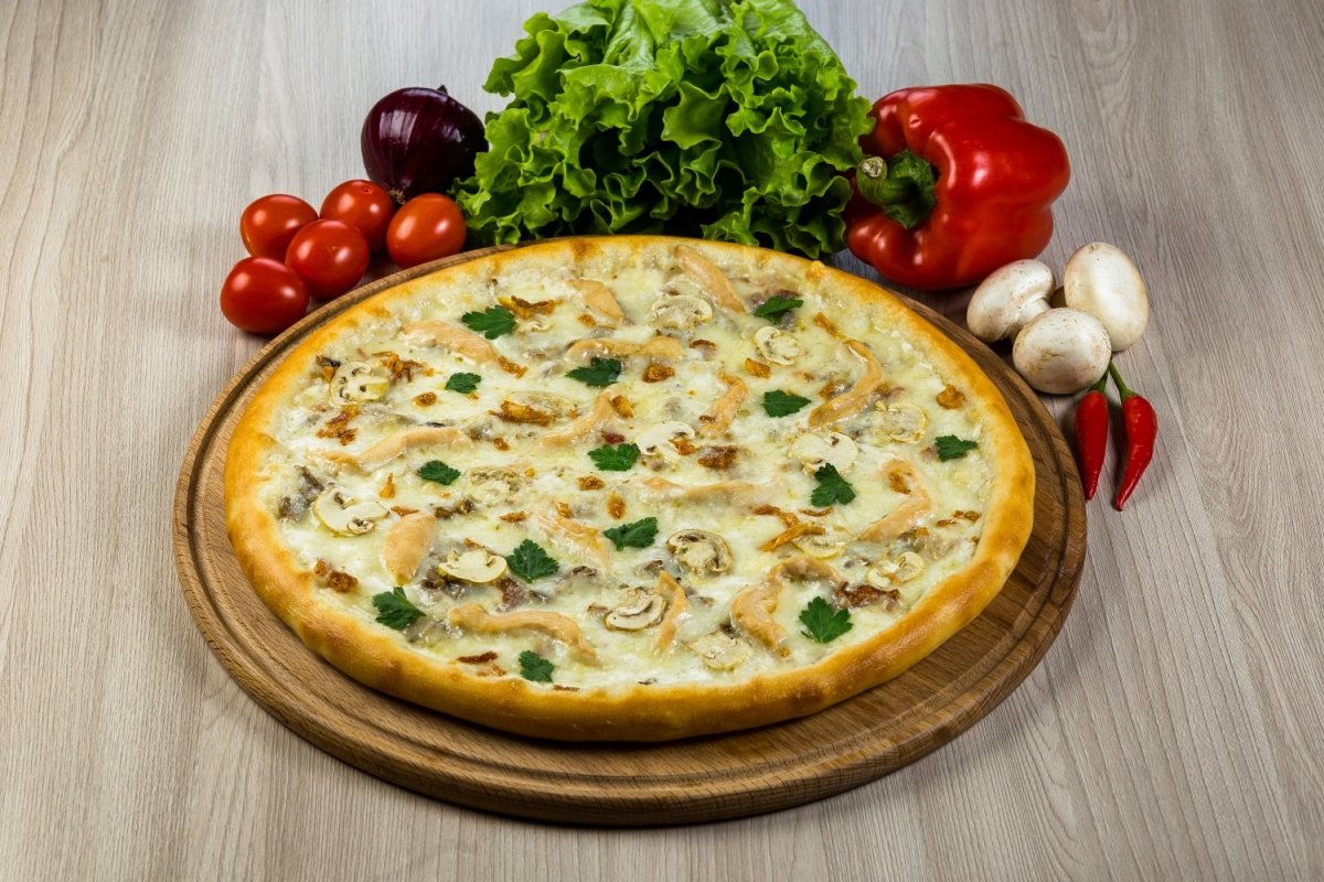 пицца грибная со сливочным соусом рецепт фото 18