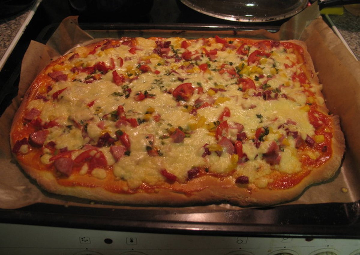 рецепты пиццы в духовке в домашних условиях с фото приготовления пошаговым фото 81
