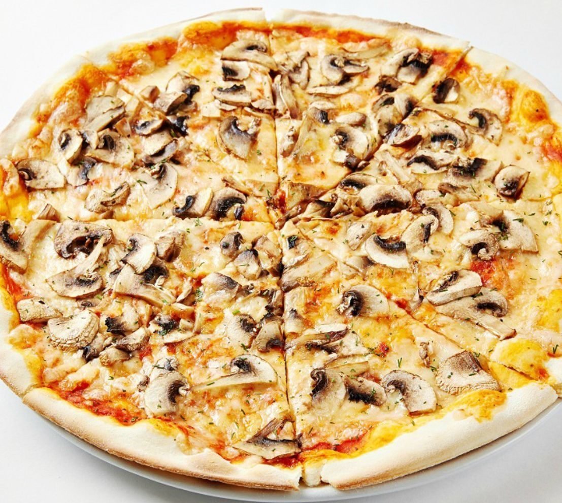грибная пицца с шампиньонами (120) фото