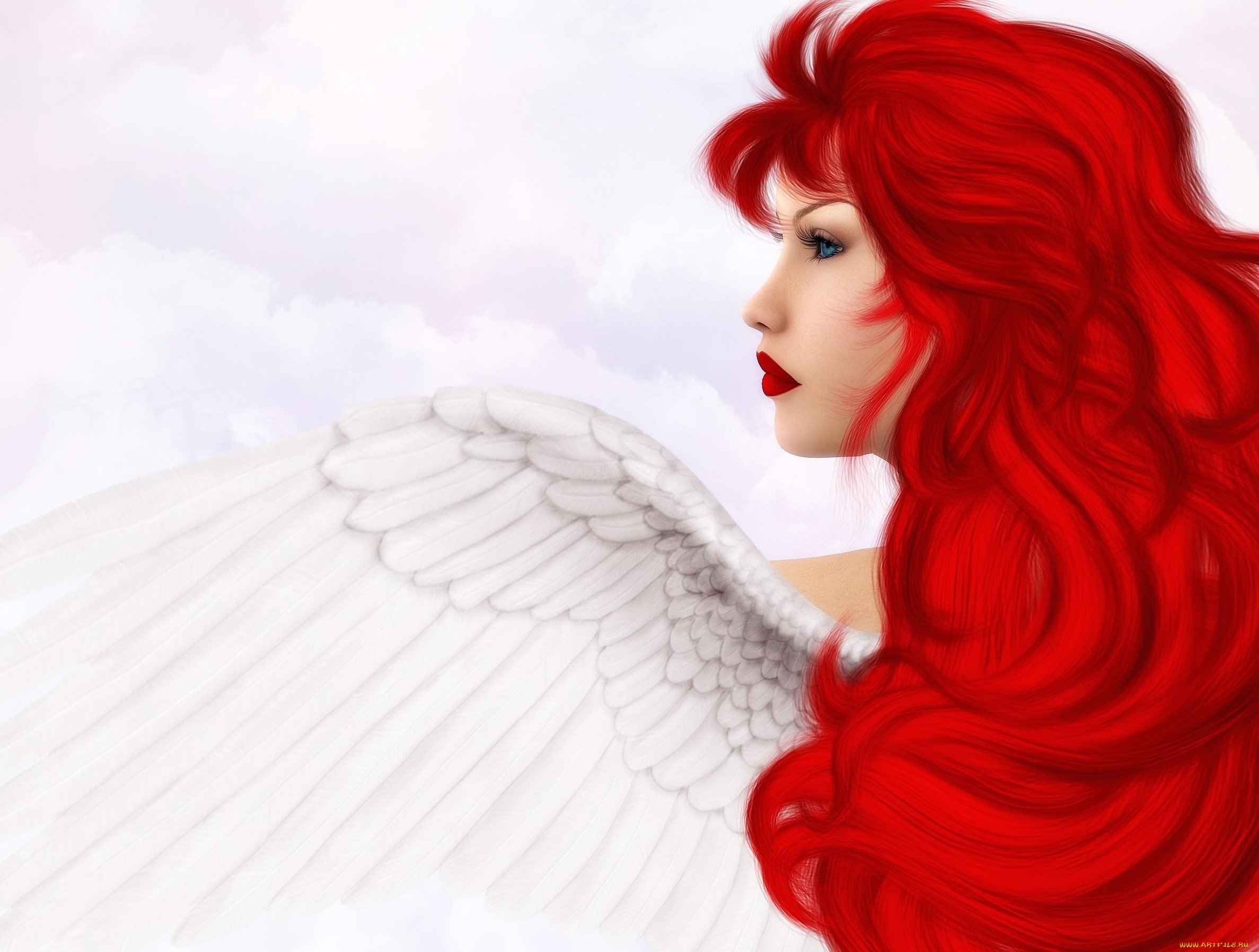 Ангел с рыжими волосами - 47 фото