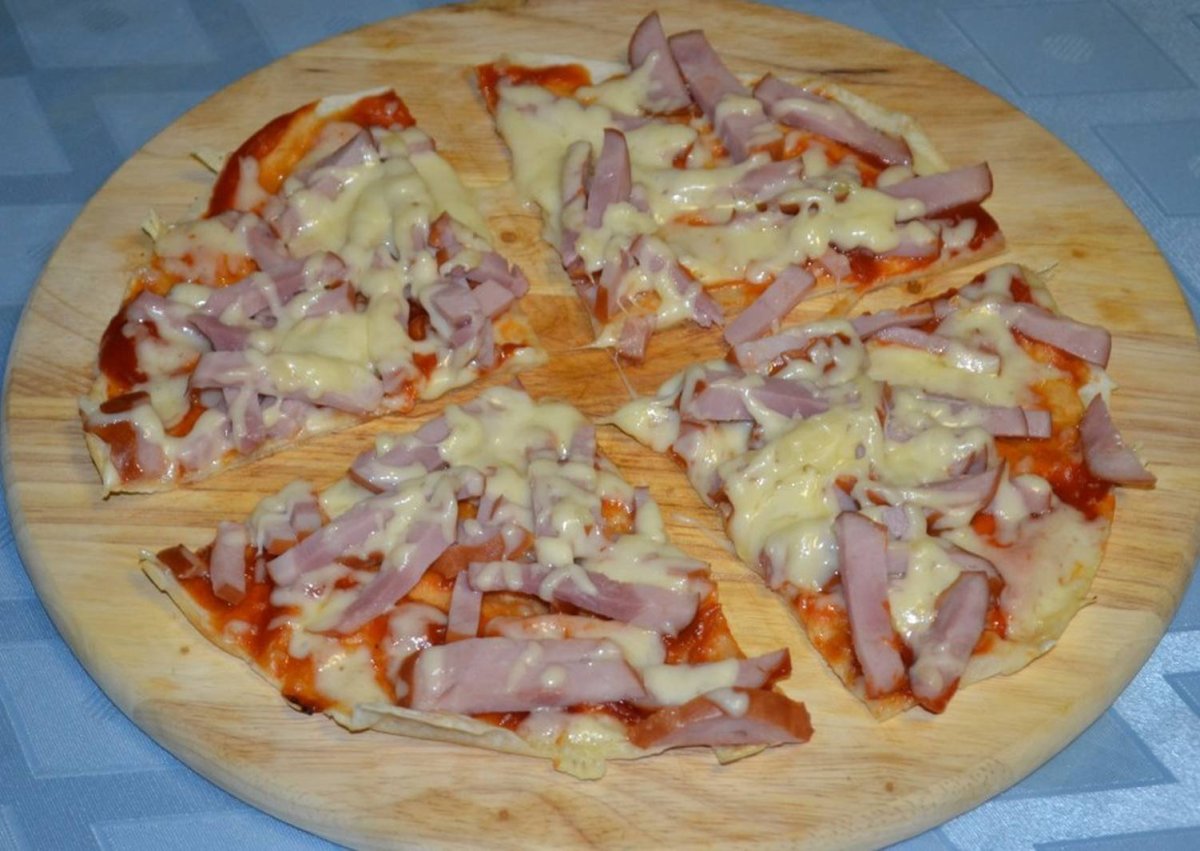 домашняя пицца из лаваша в духовке фото 71