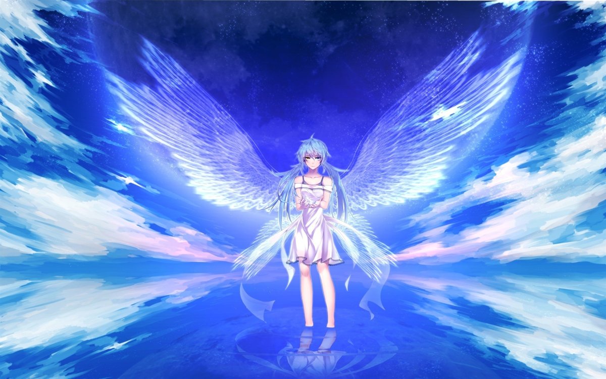 Ангел синего цвета