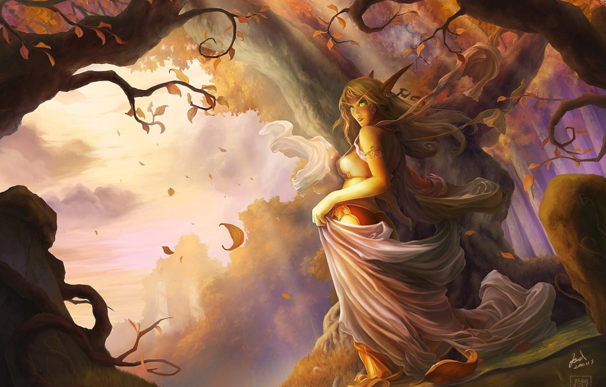 Осенняя эльфийка