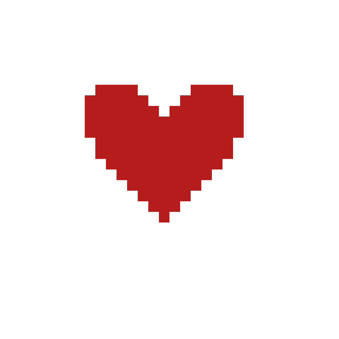 Сердечко пиксель арт