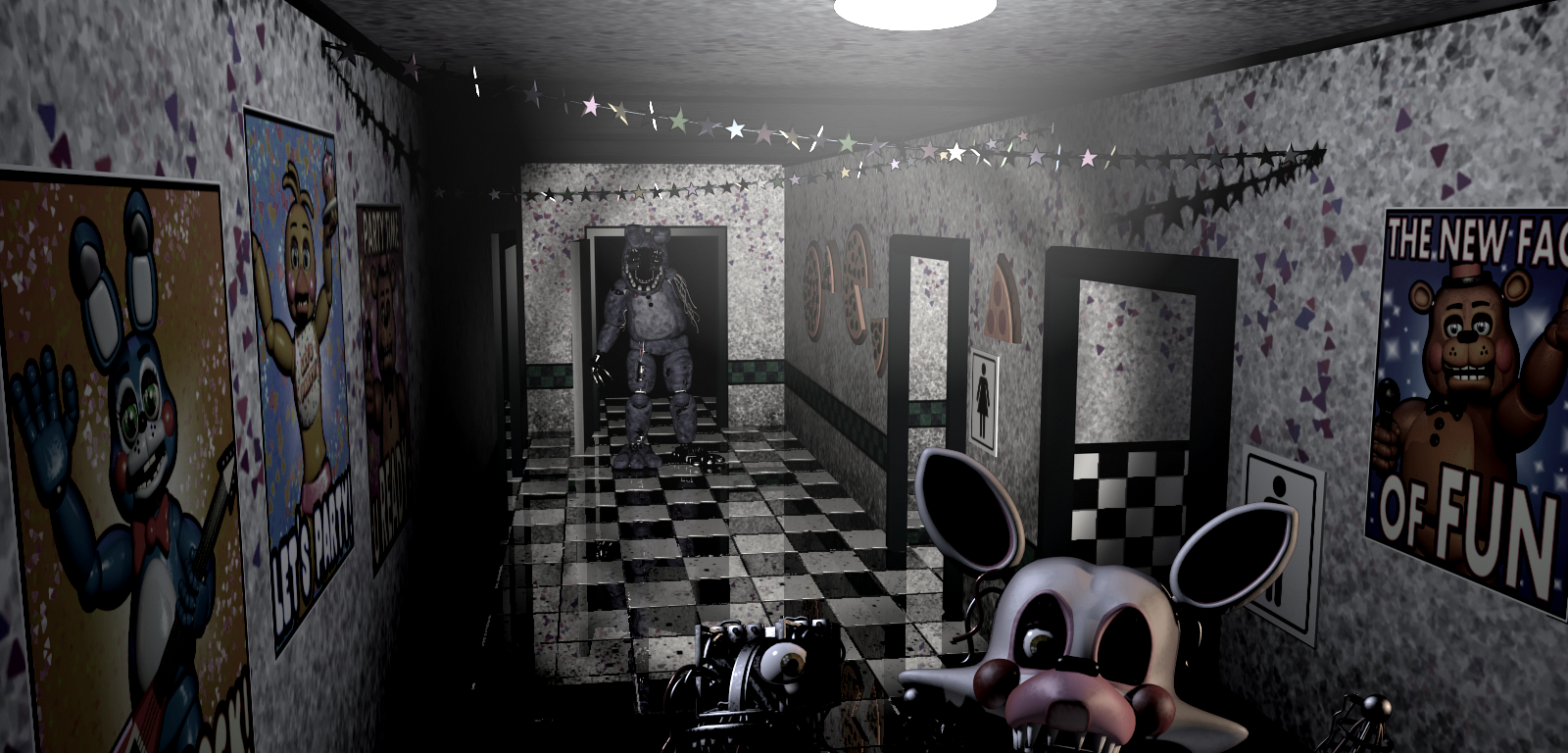 Fnaf 2 locations. ФНАФ 2 коридор. Пиццерия Фредди 2. Камеры ФНАФ 2. Камера cam 1 FNAF 2.