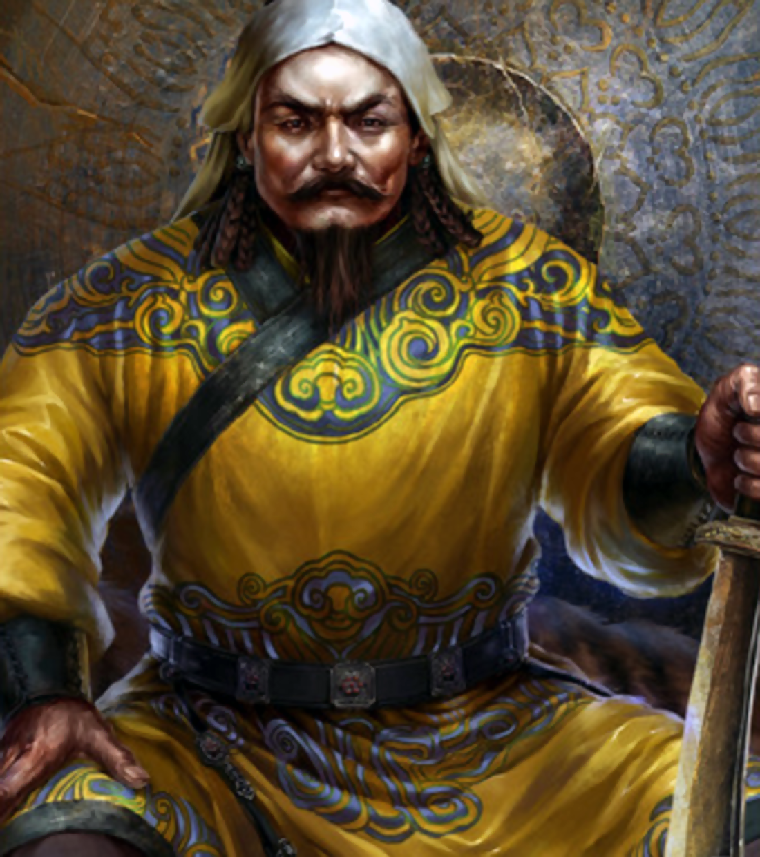 Образ хана. Монгольский Хан Хубилай. Субедей Великий Хан. Хубилай Хан портрет.