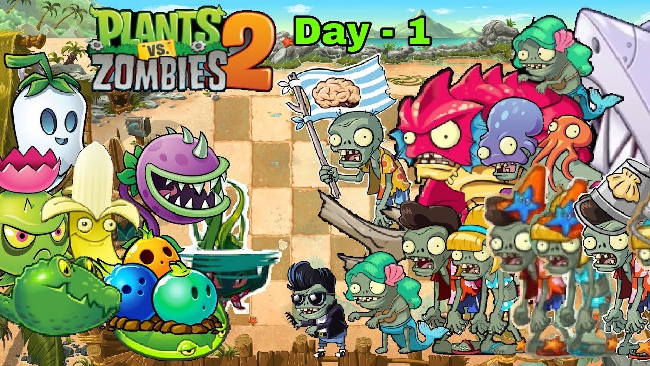 Plants vs zombies 2 online new zombies new plants new world фото 48