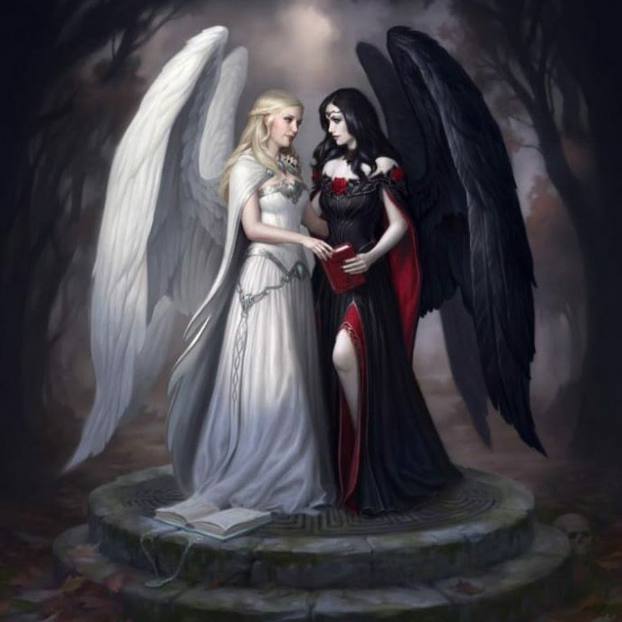 Картина ангел и демон