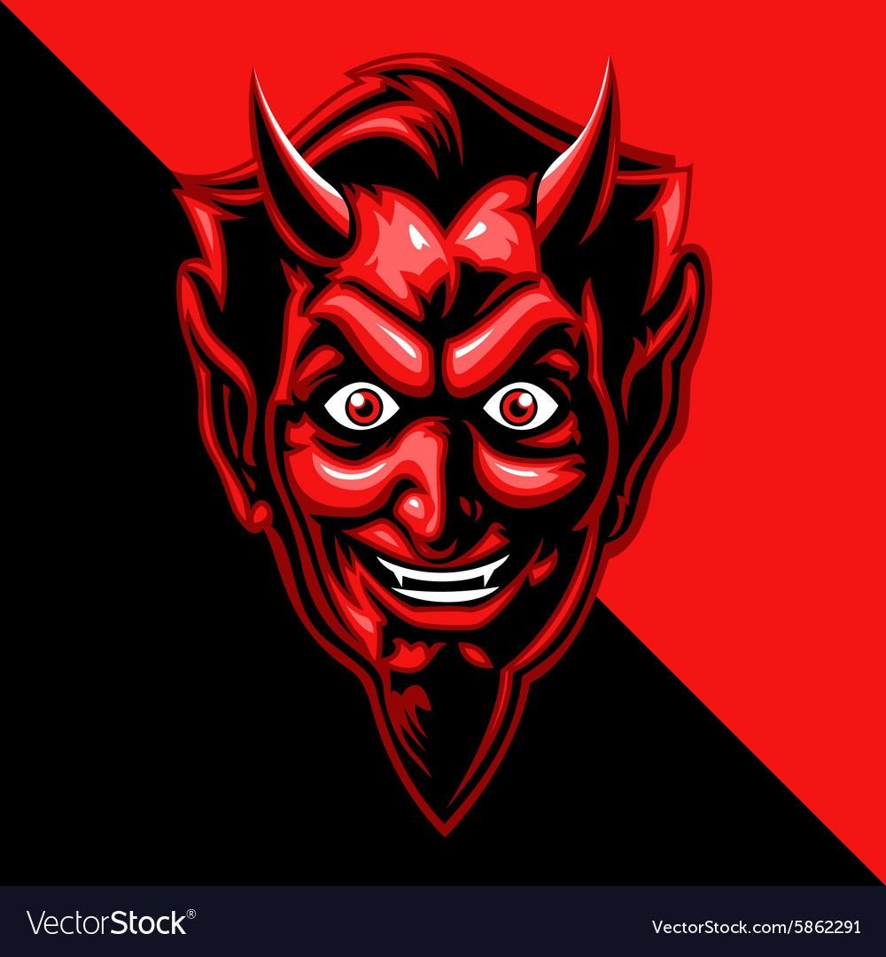 Демон с красным лицом