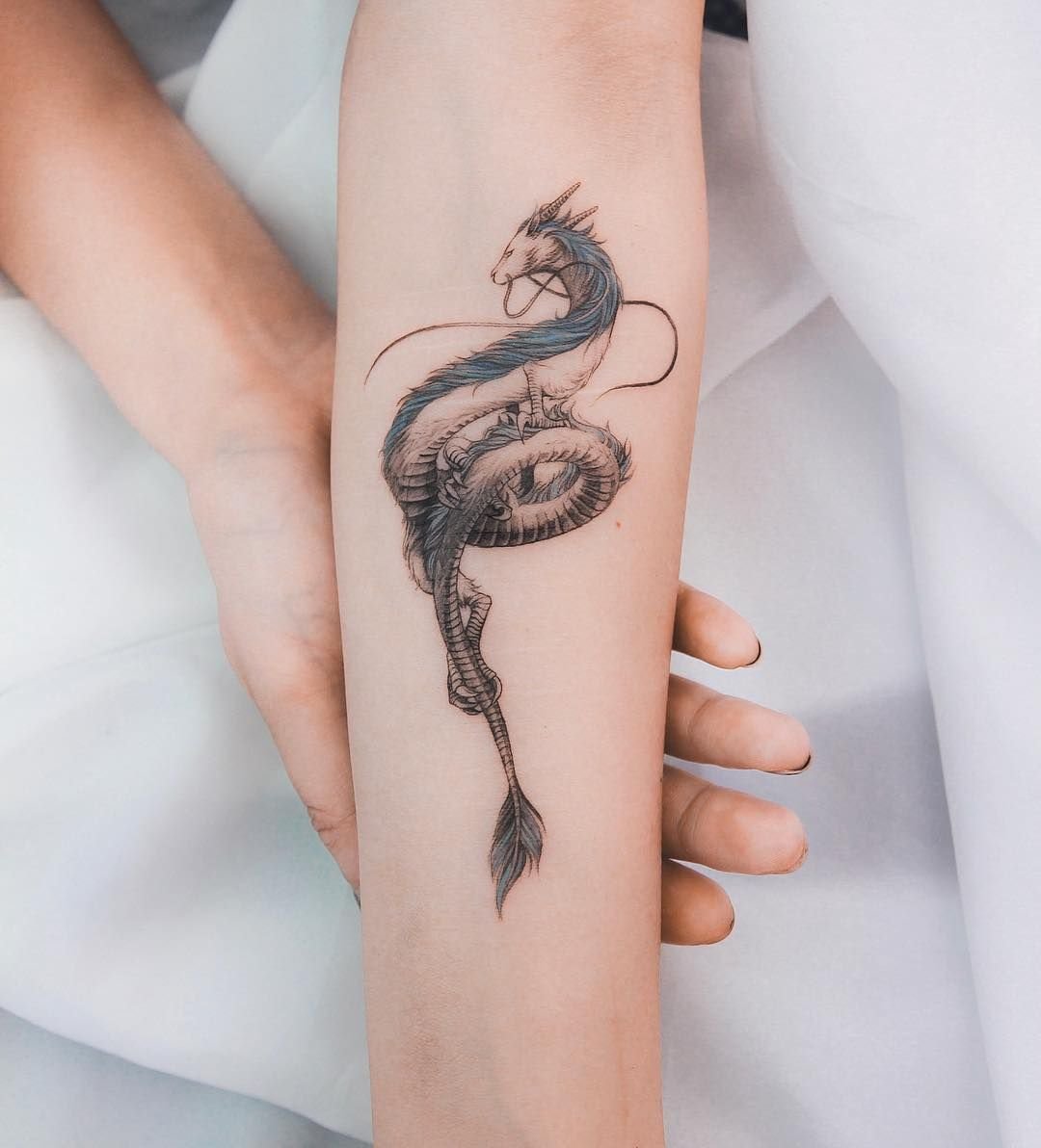 Тату драконов — значение и фото татуировок года