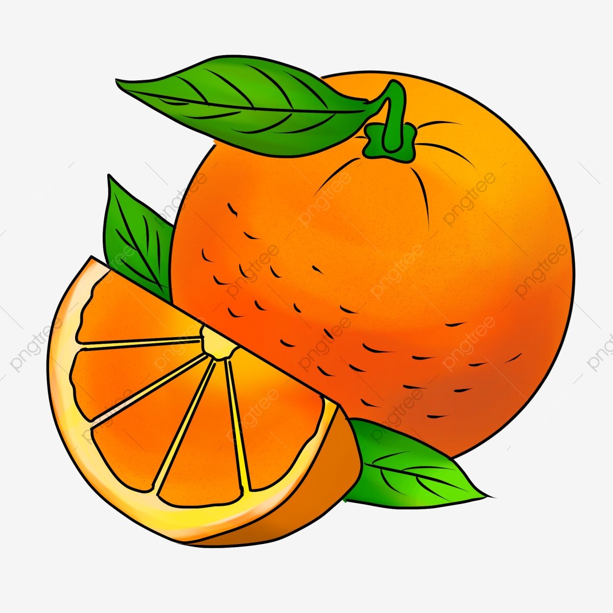Апельсин рисунок для детей