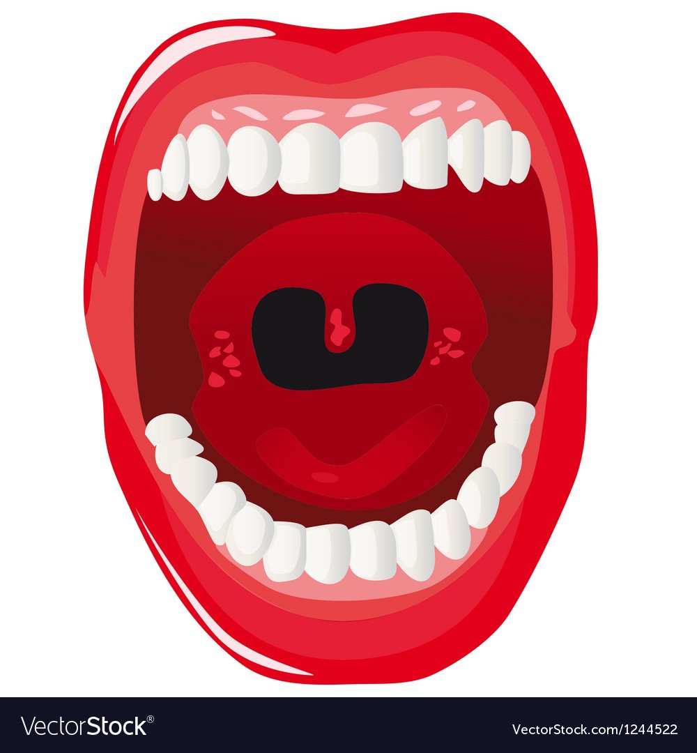 Кричащие рты игра. Широко открытый рот рисунок. Полость рта вектор. Референс зубы с клыками. Рта эмблема.