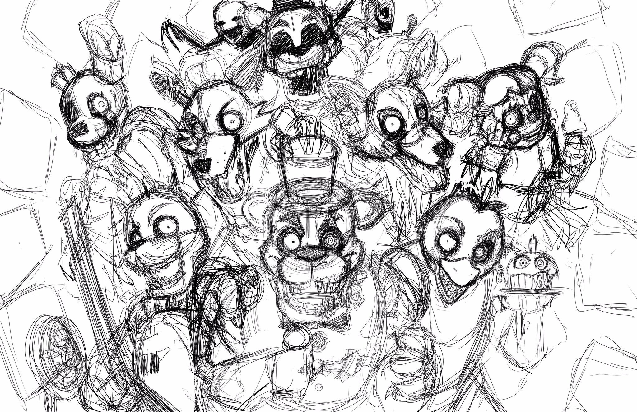 Fnaf 9 рисунки