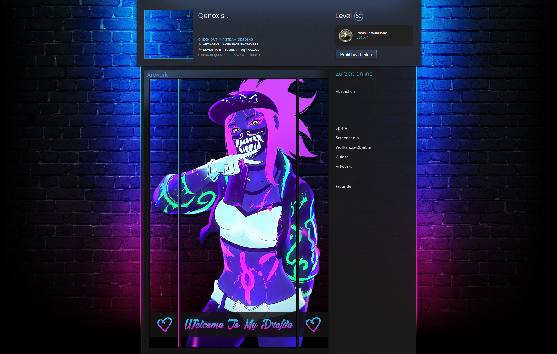 Steam profile designs. Витрина иллюстраций. Витрина иллюстраций стим. Для витрины иллюстраций в стиме. Витрины для профиля стим.