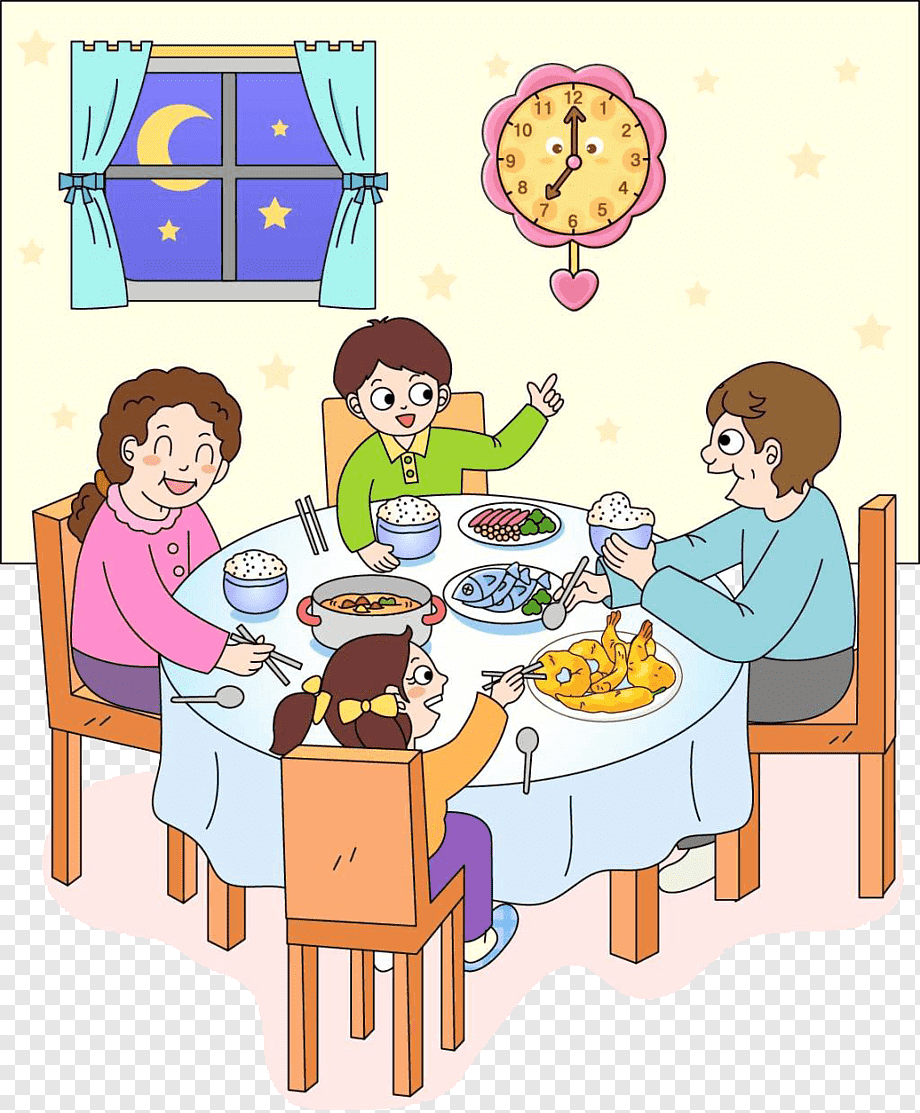 Режим ужин. Семейный ужин рисунок. Вечер для детей. Семейный завтрак. Ужин картинка для детей.