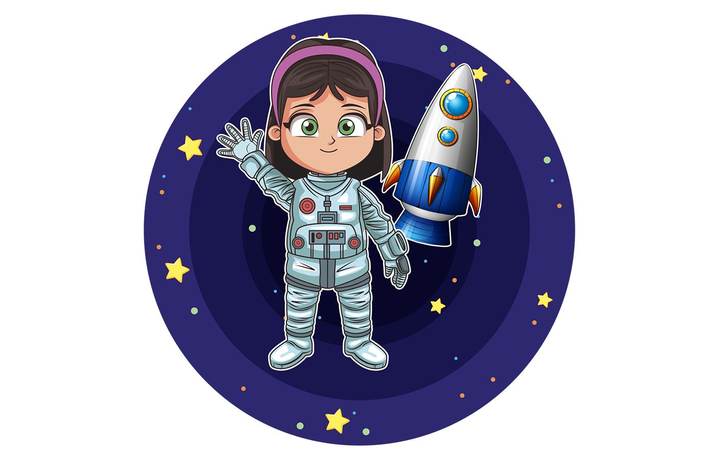 Полетели в комос. Космонавт мультяшный. Детям о космосе. Космическая тематика для детей. Космическая тема для детей.