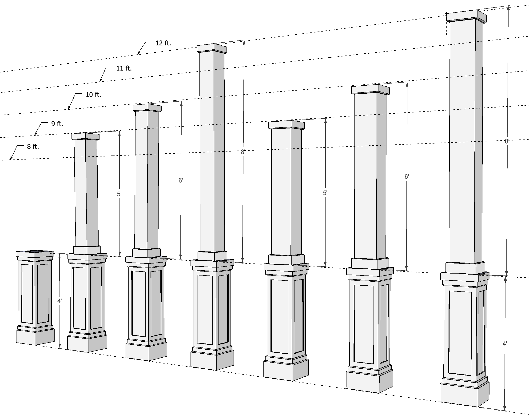 Колонна кольцевого. Колонна архитектура 3d архикад. Пьедестал дорического ордера. Колонна 3кб72. Облицовка четырехгранных колонн.
