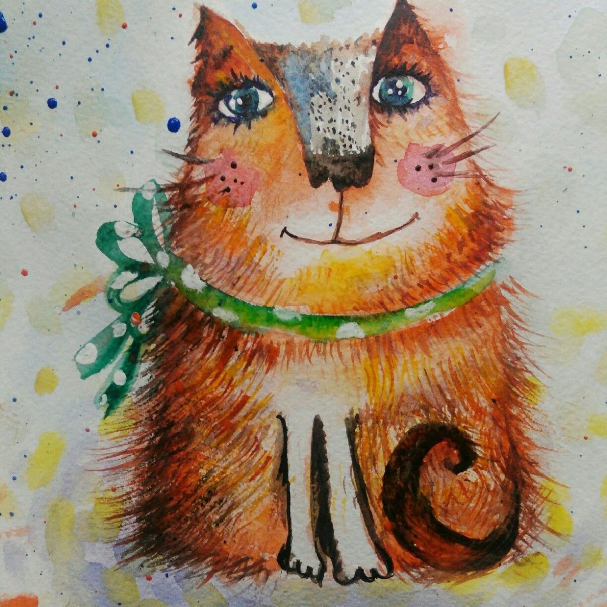 Рыжая кошка