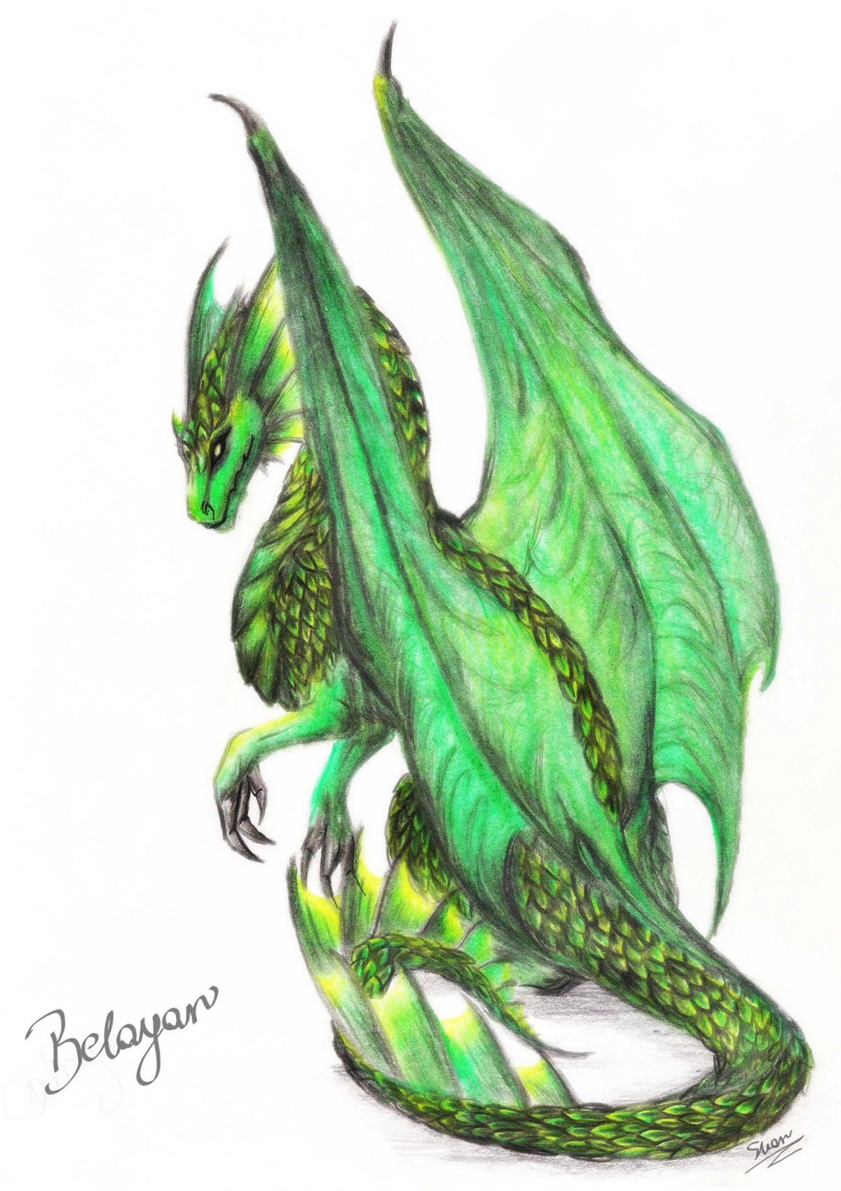 Валлийский зеленый дракон