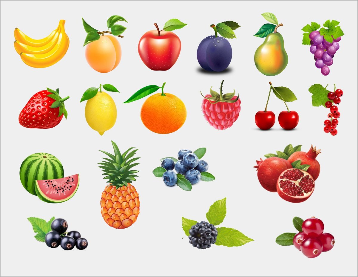 Картинки фрукты для детей