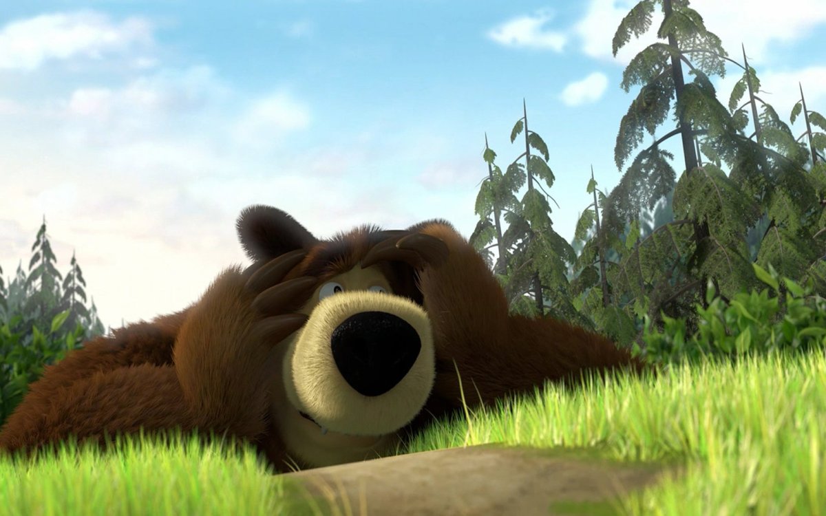 Картинки из мультфильма маша и медведь