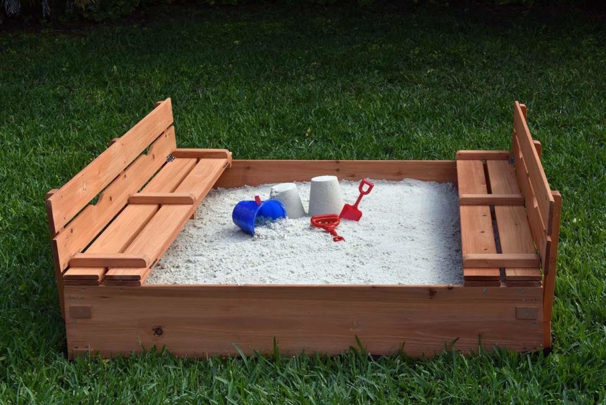 Песочница своими руками. Как строить: крытую или открытую? 56 фото идей разных вариантов