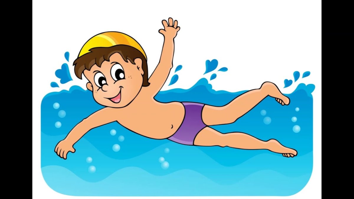 Плавание раскраска для детей
