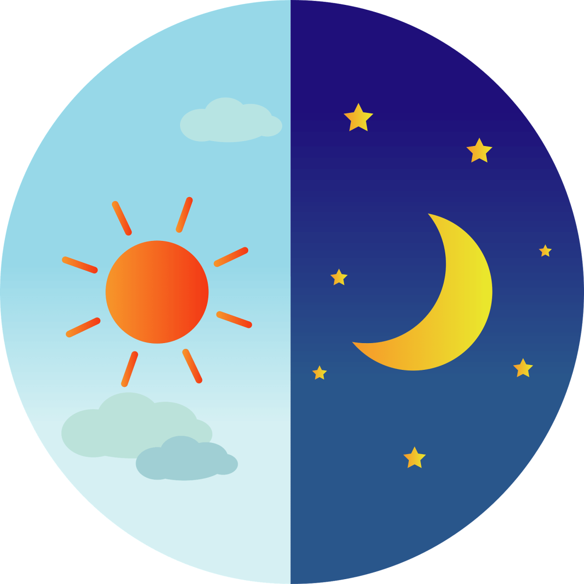 Картинки солнце и луна для детей