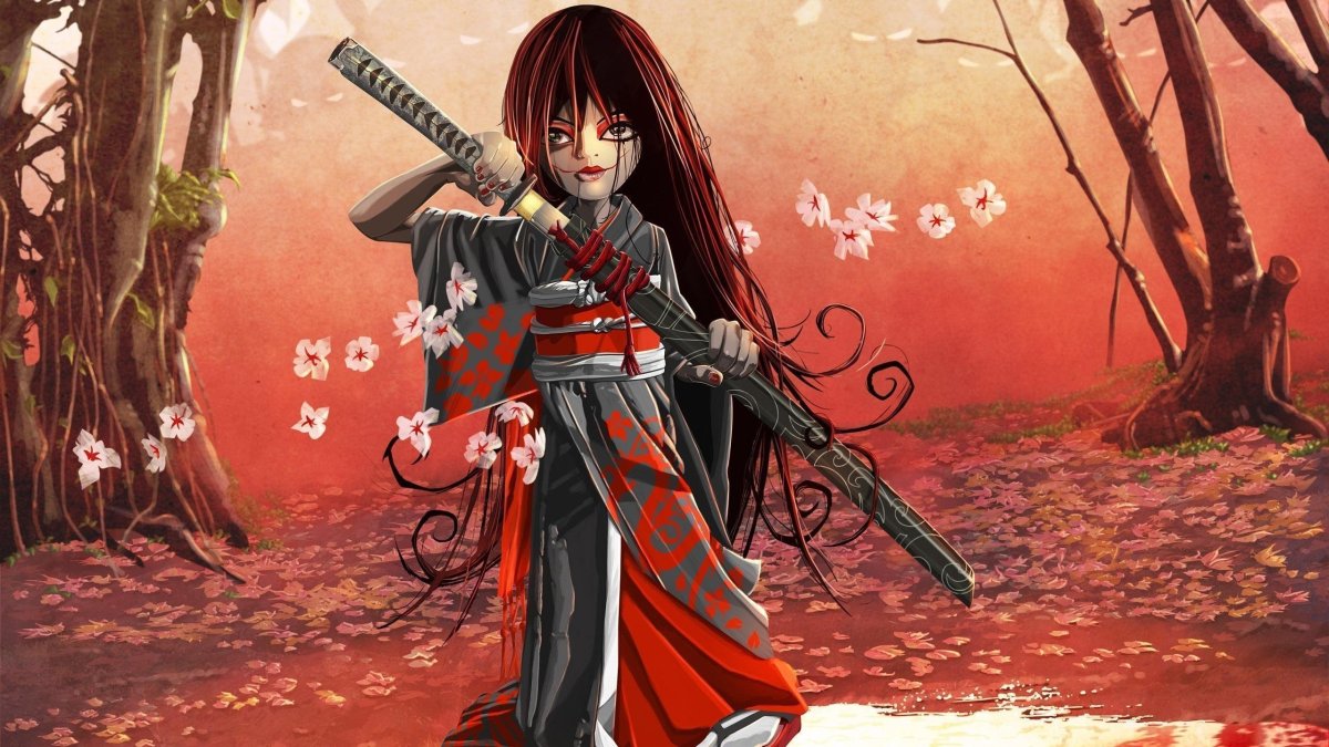 Картинка самурай с мечом