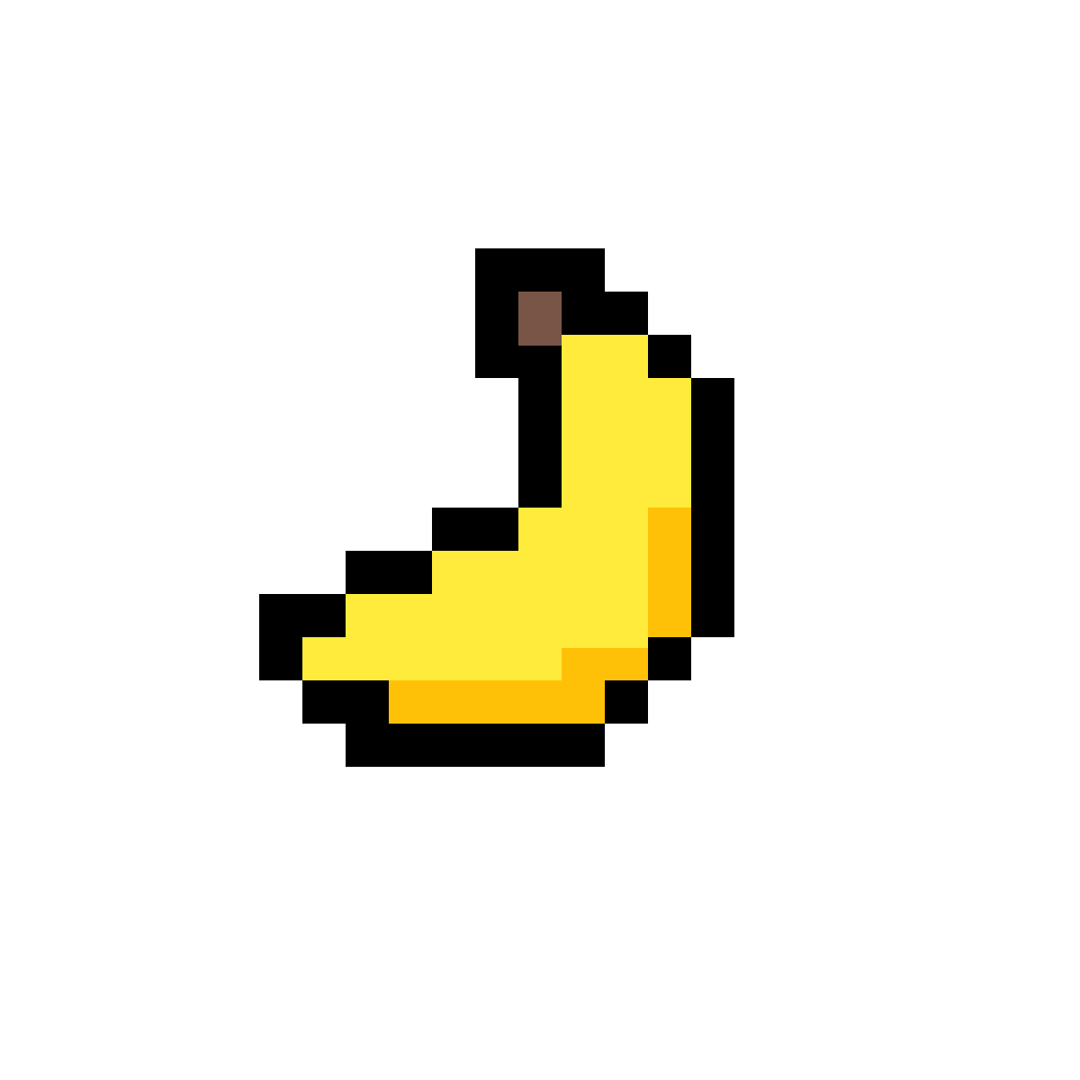Банан пиксель арт