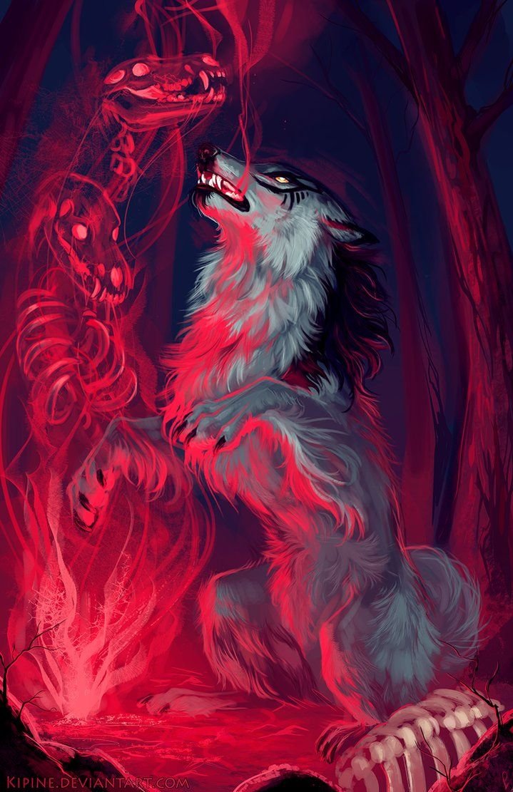 Волк демон арт