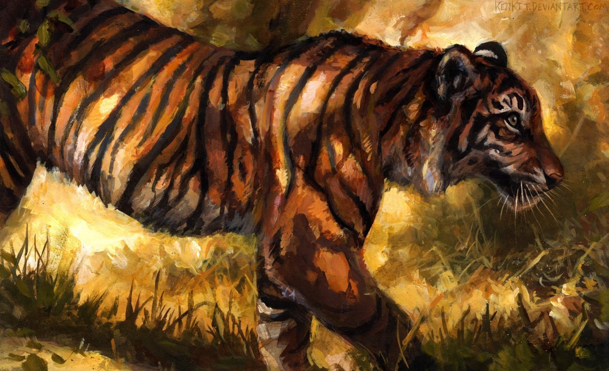 Саблезубый тигр арт